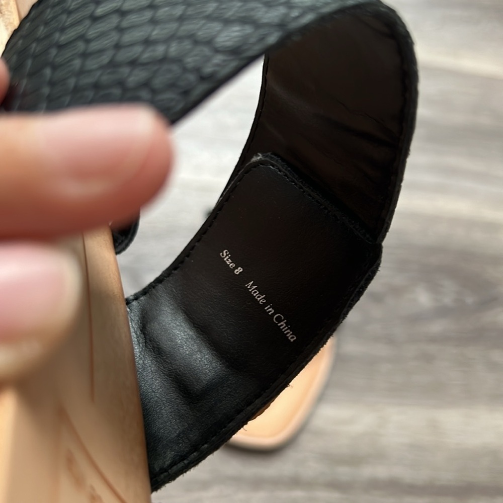 Dolce Vita Perris Black Sandals 8 Strap Leather - Picture 5 of 6